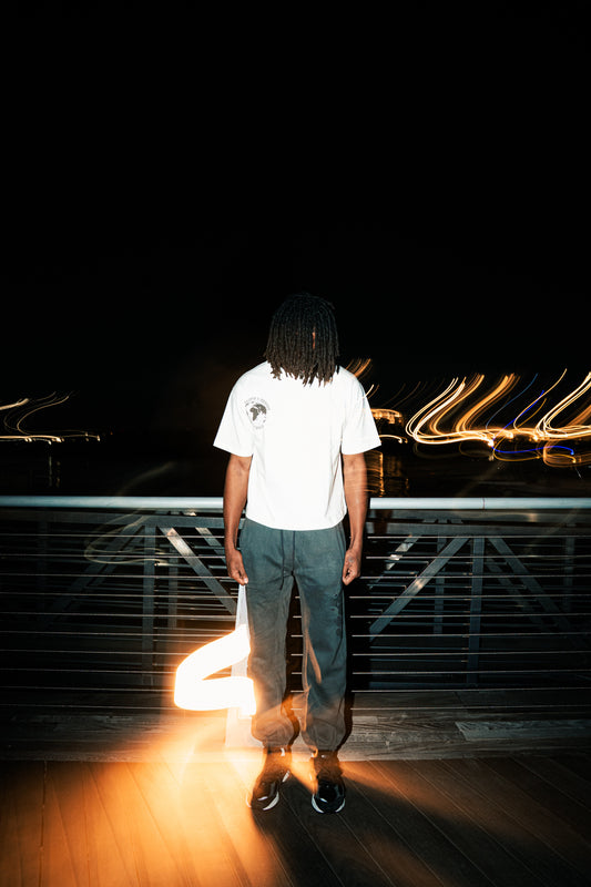 “SAINTS & SINNERS” Cuffed Sweats Gray